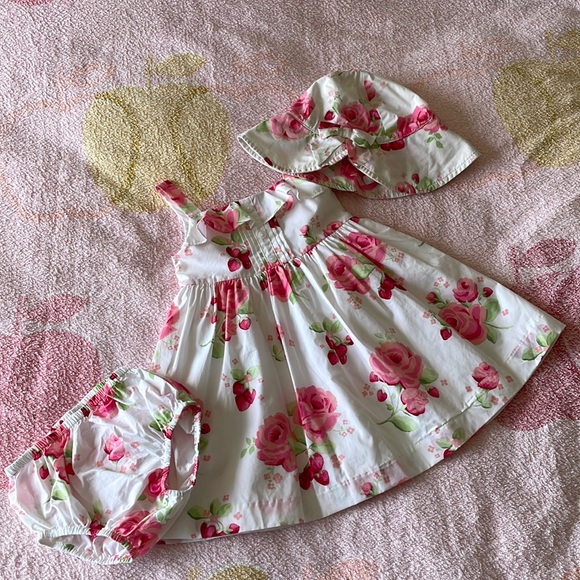 Janie and Jack Other - Janie and Jack summer dress with matching hat